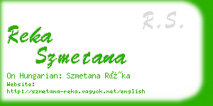 reka szmetana business card